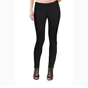 Dark green moto leggings